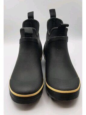 Wind River Womens Ankle Rubber Boots Black Size 8 Foam Padded Interior